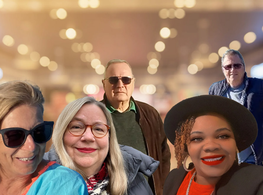 Photo montage of people featured in the story