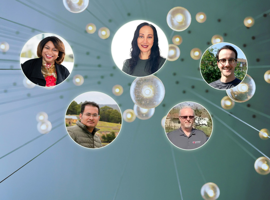 Montage of employee photos