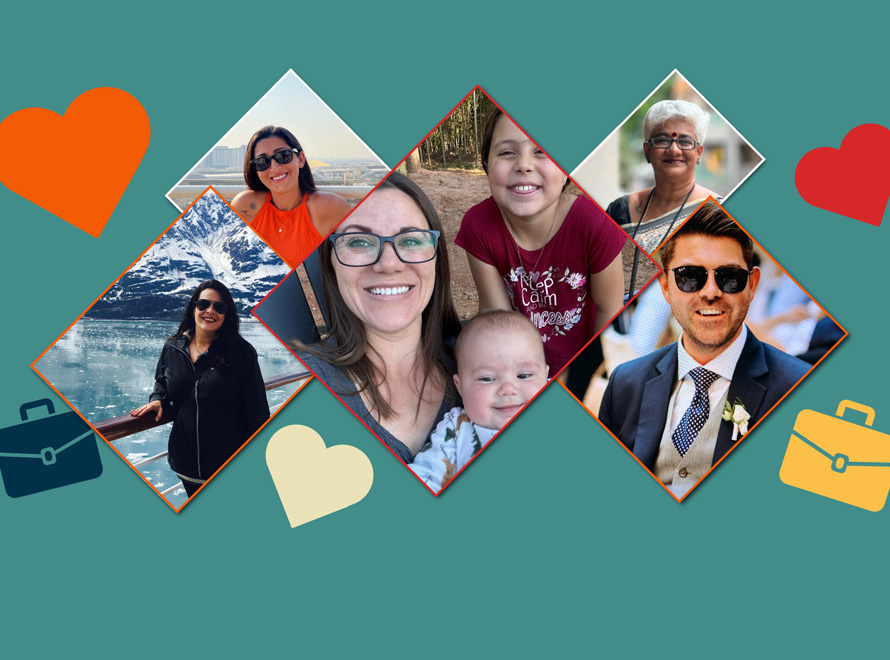 Photo montage of people featured in the story